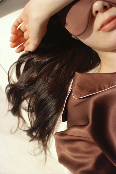 Classic in Decaf クラシック・イン・デカフェパジャマセット celebrate with silk.