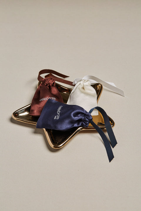 Silk Mini Chouchou with Pouch
