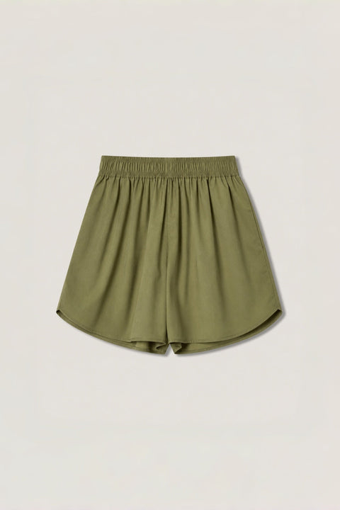 Cotton Sateen Shorts